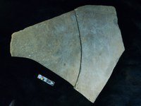 Engraved psammite slab (2 pieces)