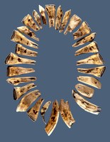 26 animal teeth and ivory pieces composing the "Goyet necklace" #2751