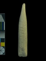 Bone or antler artefact with notches #2748-142