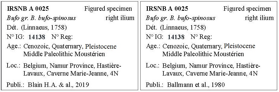 IRSNB A 0025 Labels